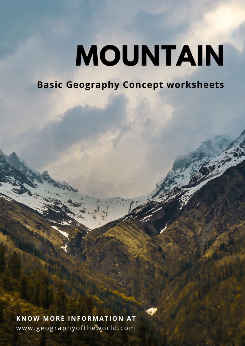 Free printable mountain worksheet answers geography pdf